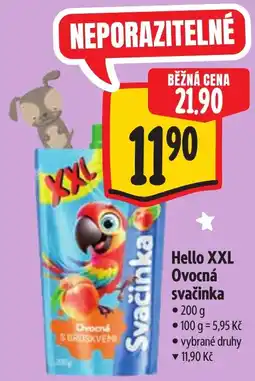 Albert Hello XXL Ovocná svačinka nabídka