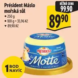 Albert President Máslo mořská sůl nabídka