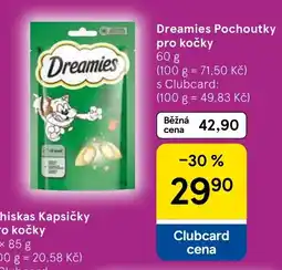 Tesco Dreamies Pochoutky pro kočky nabídka