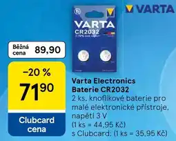 Tesco Varta baterie cr2032 nabídka
