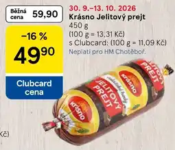 Tesco Kráskno jelitový prejt nabídka