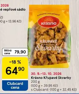 Tesco Krášno křupavé škvarky nabídka
