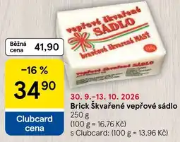 Tesco Brick škvařené vepřové sádlo nabídka