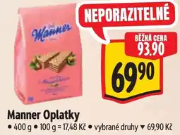 Albert Manner Oplatky nabídka