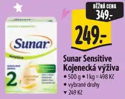 Albert Sunar Sensitive Kojenecká výživa nabídka