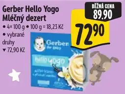 Albert Gerber Mléčný dezert nabídka