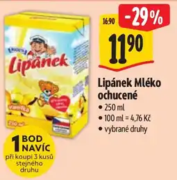 Albert Lipánek Mléko ochucené nabídka