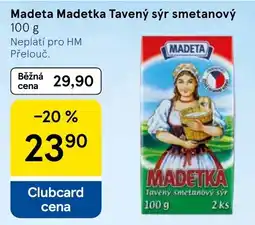 Tesco Madeta tavený smetanový sýr nabídka