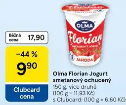 Tesco Olma florianský jogurt smetanový ochucený nabídka