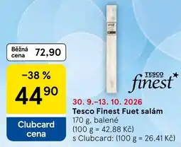 Tesco Tesco Finest Fuet salám nabídka