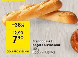 Tesco Francouzská bageta s kváskem nabídka