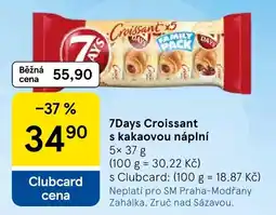 Tesco 7days croissant s kakaovou náplní nabídka