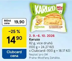 Tesco Karuzo pistachio croissant bun nabídka