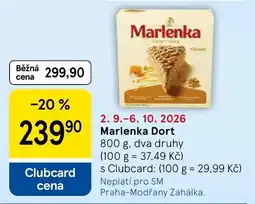 Tesco Marlenka Dort nabídka