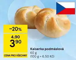 Tesco Kaiserka podmáslová nabídka