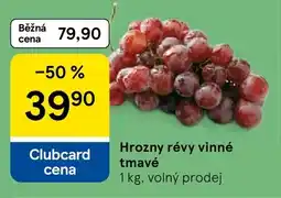 Tesco Hrozny révy vinné tmavé nabídka