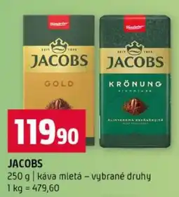 Terno Jacobs káva mletá – vybrané druhy nabídka