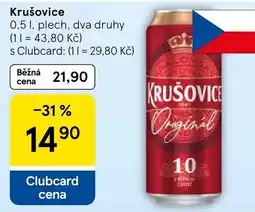 Tesco Krušovice Original nabídka