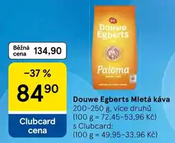 Tesco Douwe Egberts Mletá káva nabídka