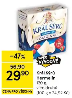 Tesco Král Sýrů Hermelín nabídka