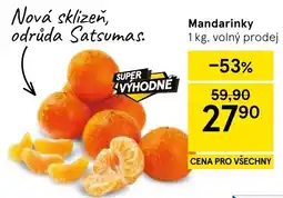 Tesco Mandarinky nabídka