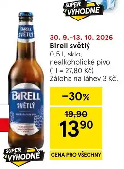 Tesco Birell světlý nabídka