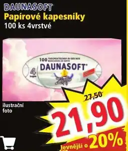 Norma Daunasoft papírové kapesníky nabídka