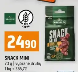 Terno Krahulík snack mini nabídka