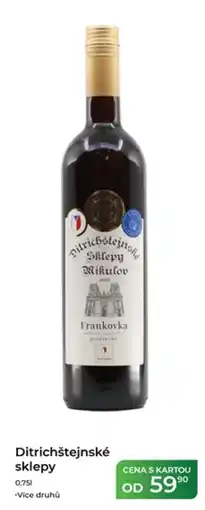 Tamda Foods Ditrichštejnské sklepy Frankovka nabídka