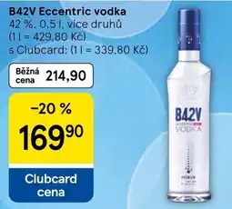 Tesco B42V Eccentric vodka nabídka