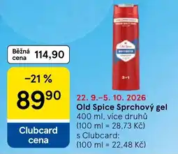 Tesco Old Spice sprchový gel nabídka
