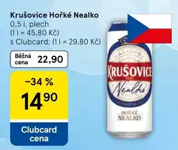 Tesco Krušovice Hořké Nealko nabídka