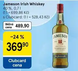 Tesco Jameson Irish Whiskey nabídka