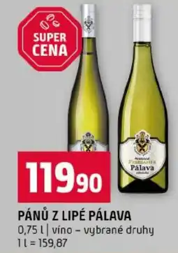 Terno Pánů z Lipé Pálava nabídka