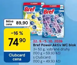Tesco Bref Power Aktiv WC blok nabídka