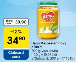 Tesco Hami Masozeleninový příkrm nabídka