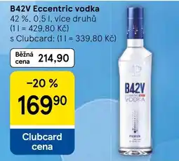 Tesco B42V eccentric vodka nabídka