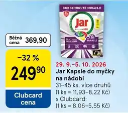 Tesco Jar kapsle do myčky na nádobí nabídka