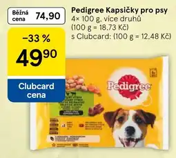 Tesco Pedigree kapsičky pro psy nabídka