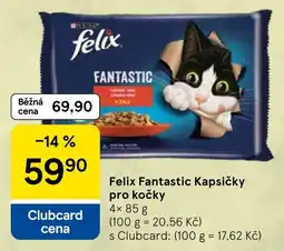 Tesco Felix Fantastic Kapsičky pro kočky nabídka