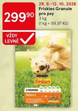 Tesco Friskies Granule pro psy nabídka