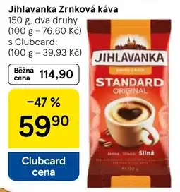 Tesco Jihlavanka zrnková káva nabídka
