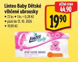 Albert Linteo Baby Dětské vlhčené ubrousky nabídka