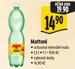 Albert Mattoni ochucená minerální voda nabídka