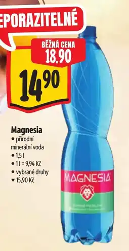 Albert Magnesia přírodní minerální voda nabídka