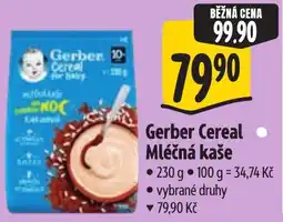 Albert Gerber Cereal Mléčná kaše nabídka