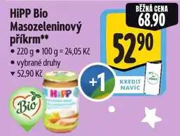 Albert HiPP Bio Masozeleninový příkrm nabídka