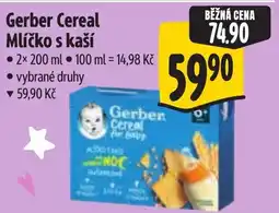 Albert Gerber Cereal Mlíčko s kaší nabídka