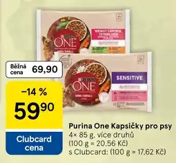 Tesco Purina One kapsičky pro psy nabídka