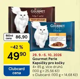 Tesco Gourmet Perle Kapsičky pro kočky nabídka